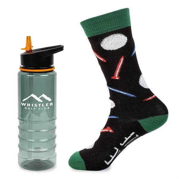 Less Work, More Golf Tritan Bottle Gift Set