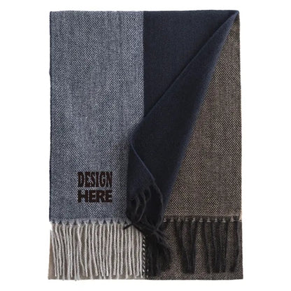 Winter Plaid Matching Imitation Cashmere Scarf Clashing Colo