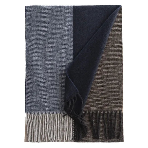Winter Plaid Matching Imitation Cashmere Scarf Clashing Colo