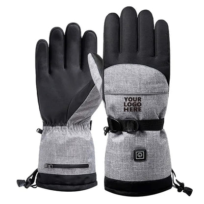 Rechargeable Heated Gloves Touchscreen Waterproof Electric