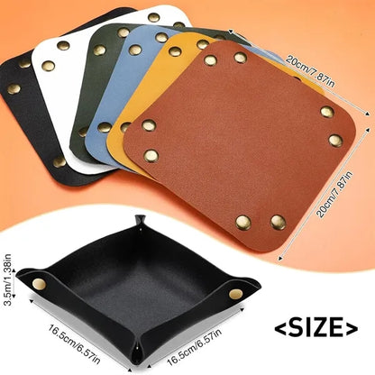 Personalized Leather Valet Tray