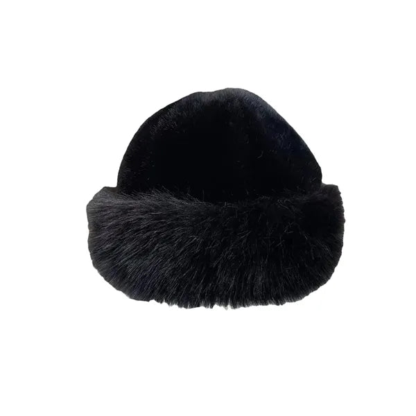 Faux Fur Bucket Hat Fisherman Winter Aussie Cap Mink Furry