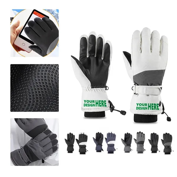 MOQ50 Waterproof Thermal Ski Gloves