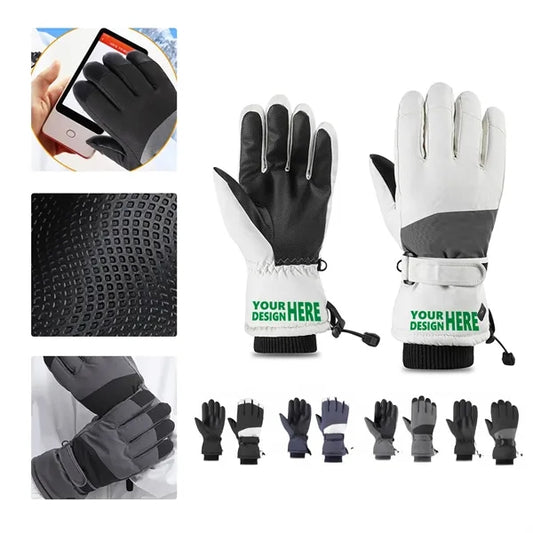 MOQ50 Waterproof Thermal Ski Gloves