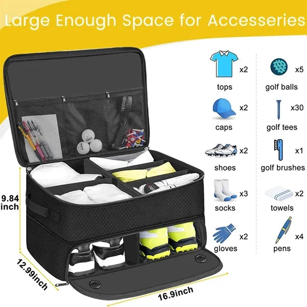 Golf Trunk Organizer Collapsible Car Storage Case
