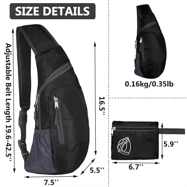 Waterproof Crossbody Shoulder Chest Backpack