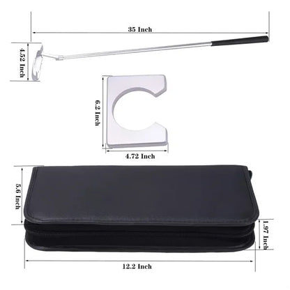 Portable Golf Putter Set Kit with Carrying Bag