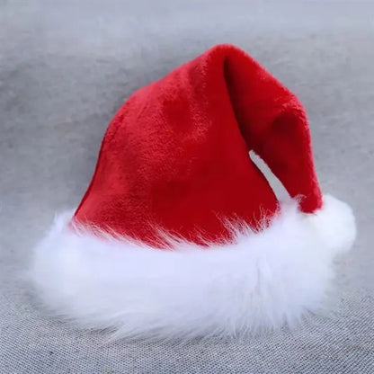 Christmas Santa Hats Long Plush for Adults Kids
