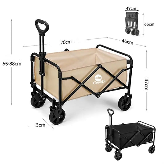 Portable Collapsible Folding Utility Wagon Cart