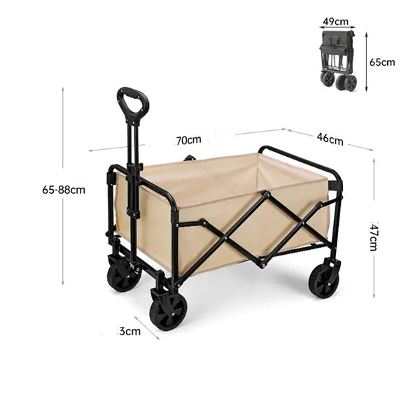 Portable Collapsible Folding Utility Wagon Cart