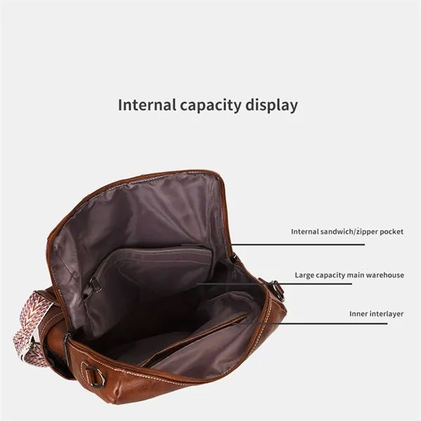 Travel PU Backpack Purse Rucksack with Tassel Two-toned