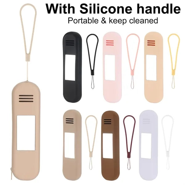 Portable Silicone Makeup Brush Bag w/ Mirror