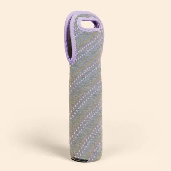 WINE TOTE - HEATHERED JERSEY KNIT NEOPRENE SINGLE