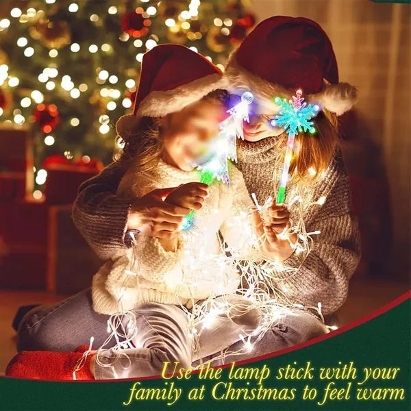 LED Light Up Flashing Toy Christmas Tree Wand For Kids