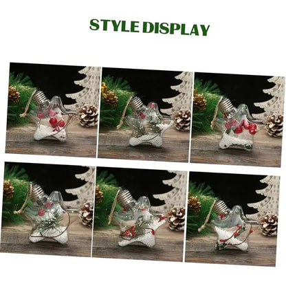 Clear DIY light bulb hanging ornaments LED Christmas ball