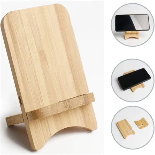 15W Bamboo Stand Wireless Charger