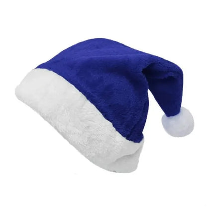 Classic Short Plush Christmas Santa Hat