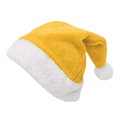 Classic Short Plush Christmas Santa Hat