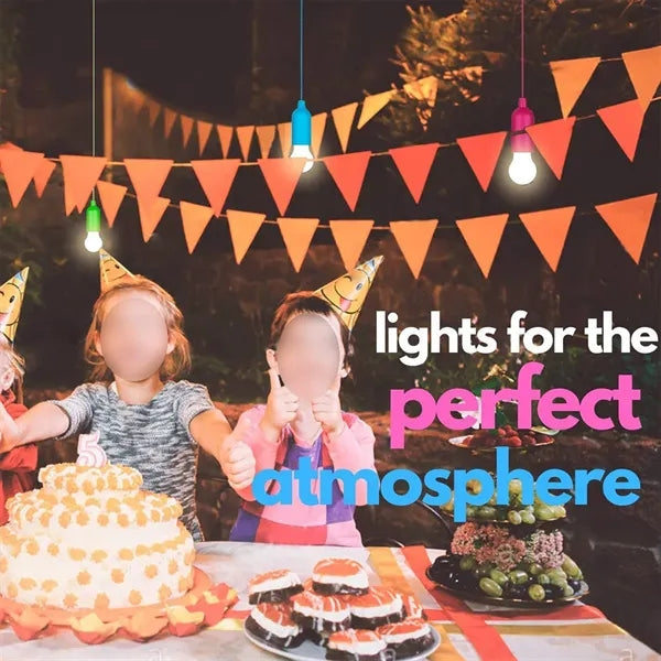 Colorful bright portable decorative hanging rope LED light
