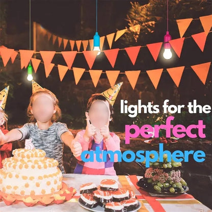 Colorful bright portable decorative hanging rope LED light
