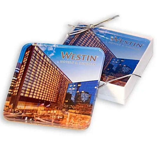 Custom Acrylic Coaster Set of 2 - Rubber Feet