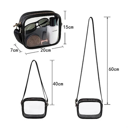 PVC Clear Crossbody Bag Stadium Approved