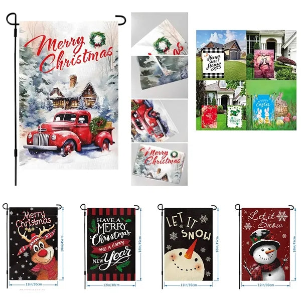 Holiday Garden Decorative Flags