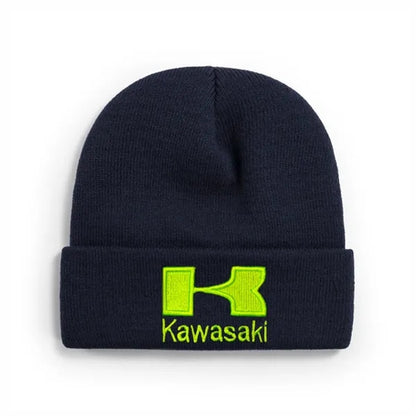Knit Cuff Beanies-Embroidered Deco.