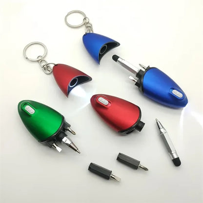 5 in 1 Touch Screen Ballpoint Pen With LED Light Screwdriver