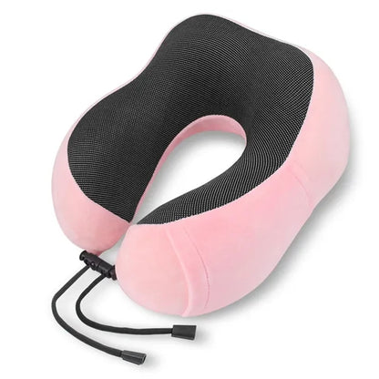 Portable Side Storage Memory Foam U Shape Travel Pillow