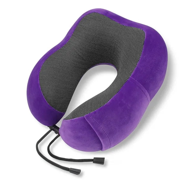 Portable Side Storage Memory Foam U Shape Travel Pillow