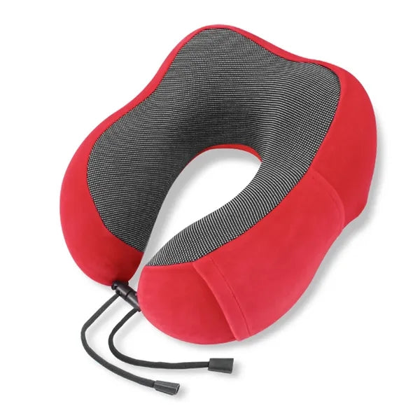 Portable Side Storage Memory Foam U Shape Travel Pillow