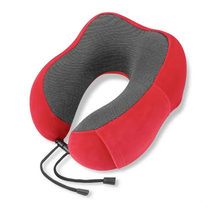 Portable Side Storage Memory Foam U Shape Travel Pillow