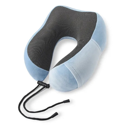 Portable Side Storage Memory Foam U Shape Travel Pillow