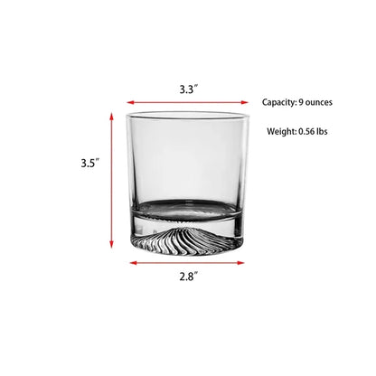 9oz High End Creative Whiskey Wine Thickened Glass Cup