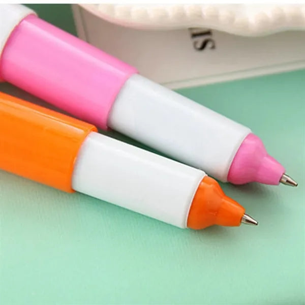 Creative Pill Capsule Shape Retractable Ballpoint Pen