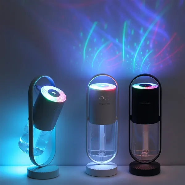 USB Charging Rotatable Projection Humidifier Air Purifier