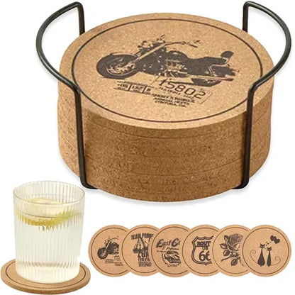 Insulation Round Cork Coaster Full Page Printing Possible