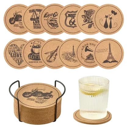 Insulation Round Cork Coaster Full Page Printing Possible