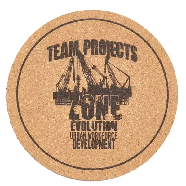 Insulation Round Cork Coaster Full Page Printing Possible