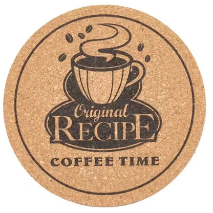 Insulation Round Cork Coaster Full Page Printing Possible