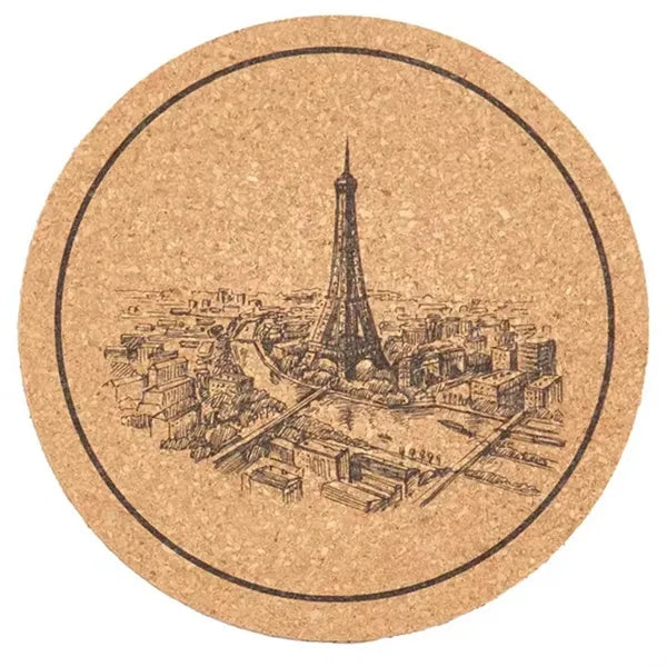 Insulation Round Cork Coaster Full Page Printing Possible