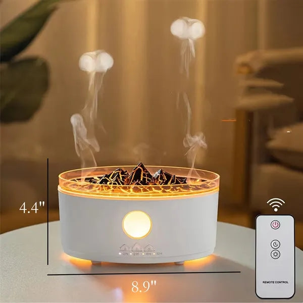 Colourful Volcanic Double Flame Jellyfish Aroma Humidifier