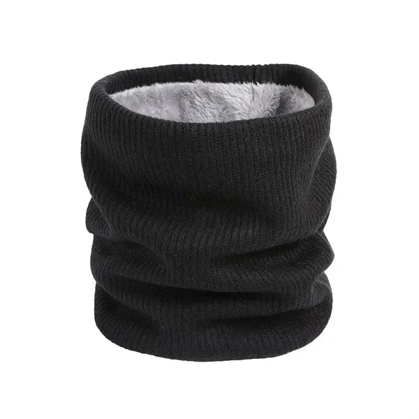 Unisex Thermal Knitted Fleece Lined Gaiter Scarf
