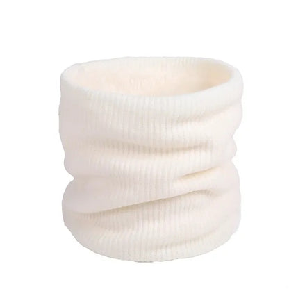 Unisex Thermal Knitted Fleece Lined Gaiter Scarf