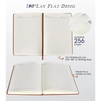 A5 Hardcover Leather Notebook