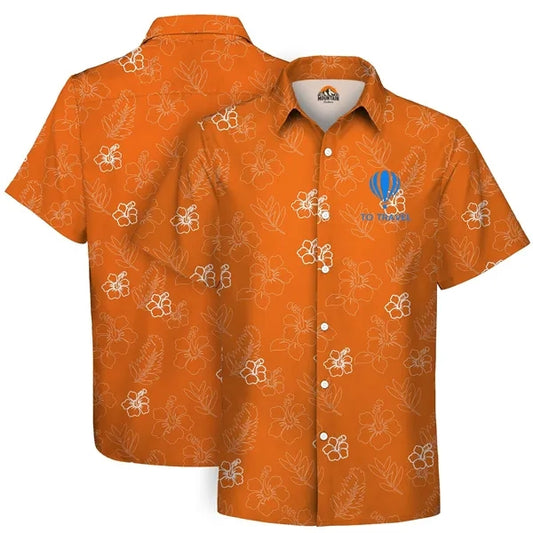 Custom Dye Sublimation Hawaiian Shirt 120gsm (OCEAN)
