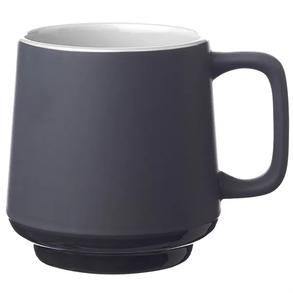 12 oz. Matte Grey Finish Ceramic Mugs