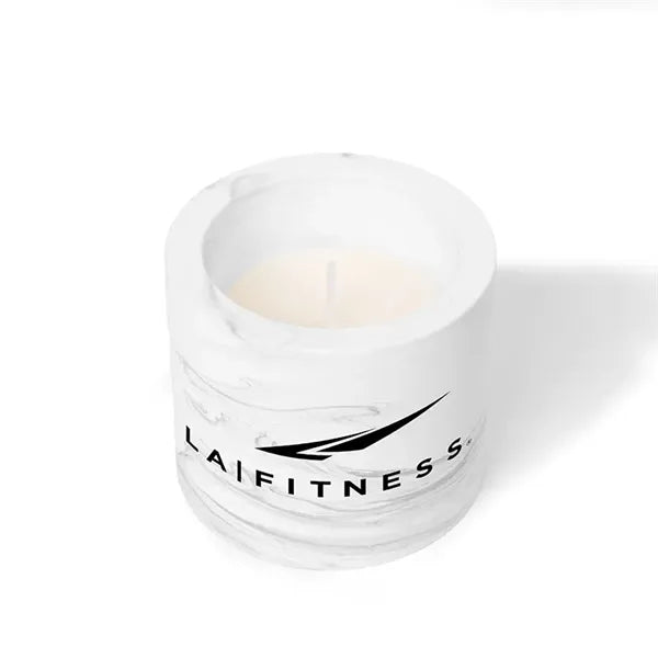 ZenGlow Soy Candle in Plaster Jar