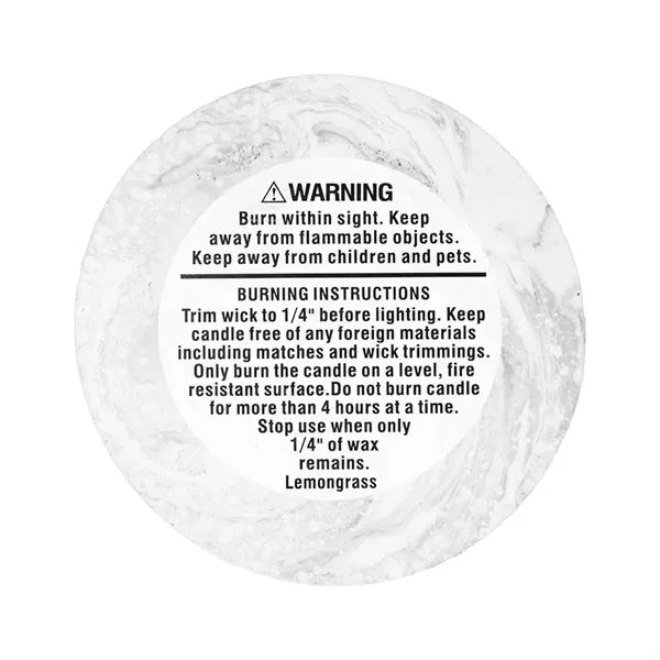 ZenGlow Soy Candle in Plaster Jar